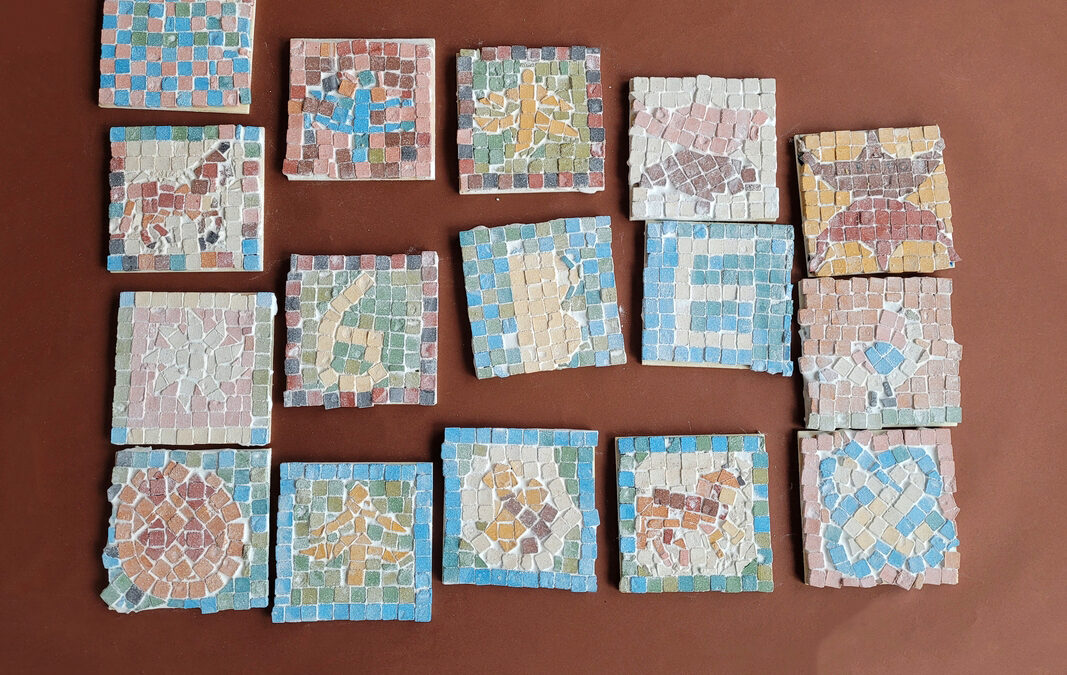 Mosaikkunst in der Klasse 6b