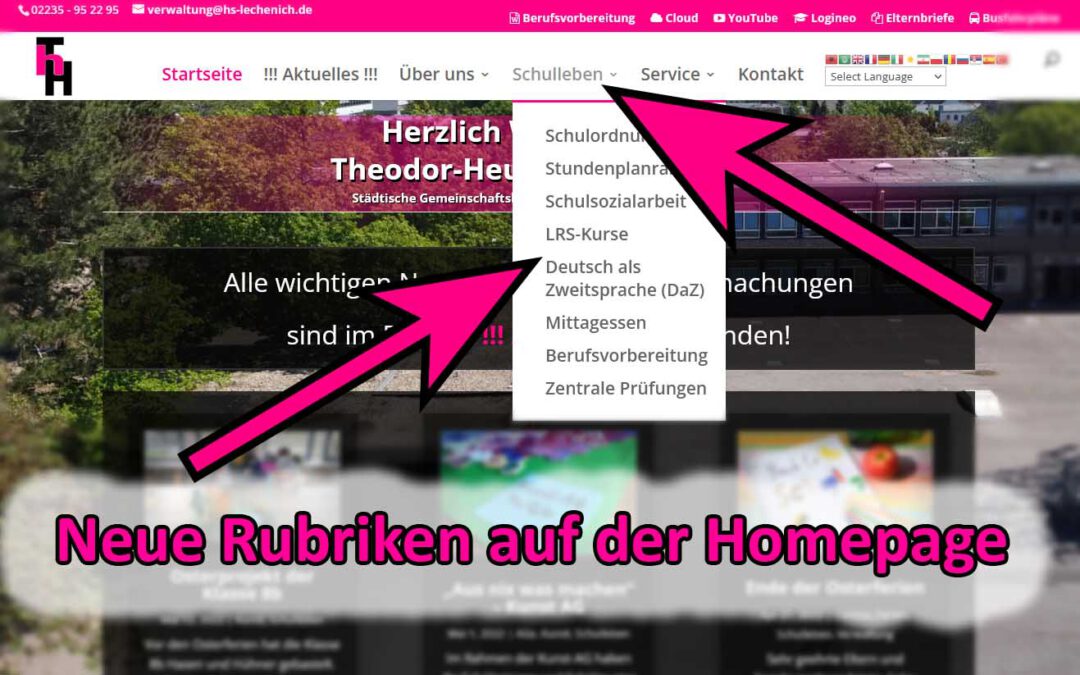 Neue Rubriken – LRS & DaZ