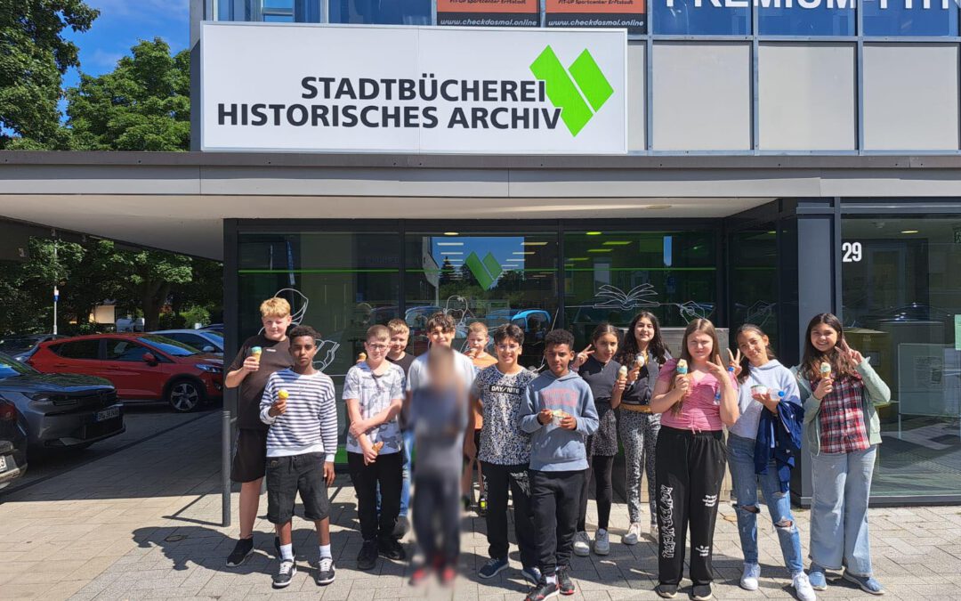 Ausflug der Klasse 5a zur Stadtbücherei Lechenich